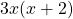 3x(x+2)