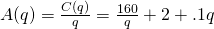 A(q)=\frac<C(q)></p>
<p><strong>Solution:</strong> =\frac+2+.1q