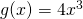 g(x)=4x^<3>