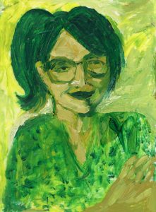 Portrait of Kathleen Hanna by Violet Depintrix