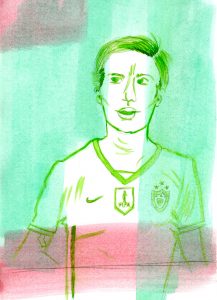 Portrait of Megan Rapinoe by Sanjevni Prasad