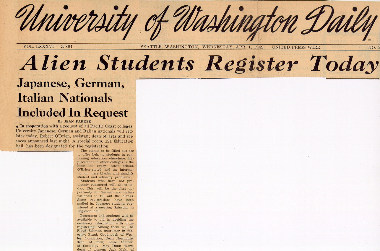 UW Daily clipping 2 April 1942