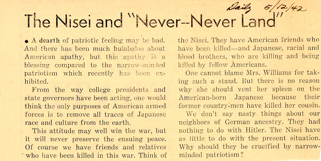 UW Daily Clipping 12 May 1942: