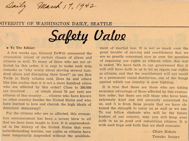 UW Clipping 17 March 1942