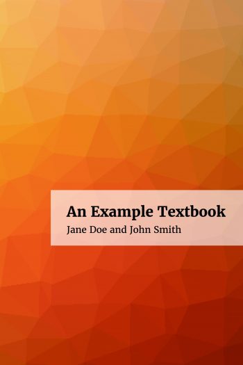 Cover image for An Example Textbook