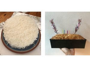Pictures of two different cakes
