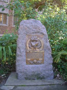 Monument to the International Brigade at the University of Washington in Seattle. Taken by Kevin Futhey.