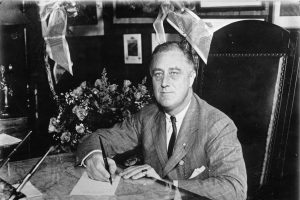 Franklin D. Roosevelt, president of the United States of America, is photographed on. Nov. 9, 1932