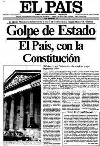 Portada del periódico ELPAÍS – edición especial Phto: El País