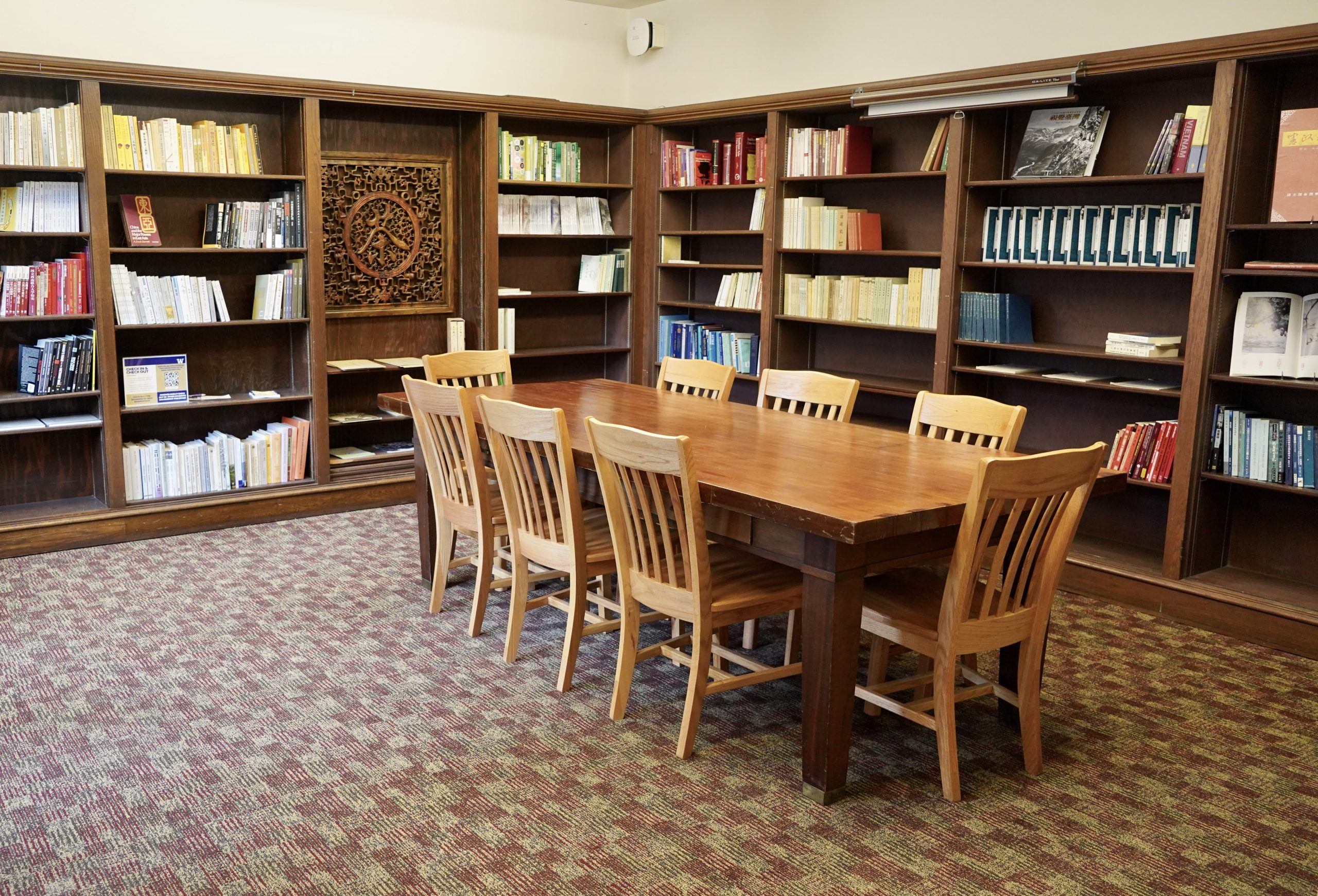 Study room in Tateuchi East Asia Library