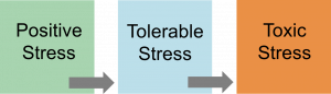 Positive then tolerable then toxic stress