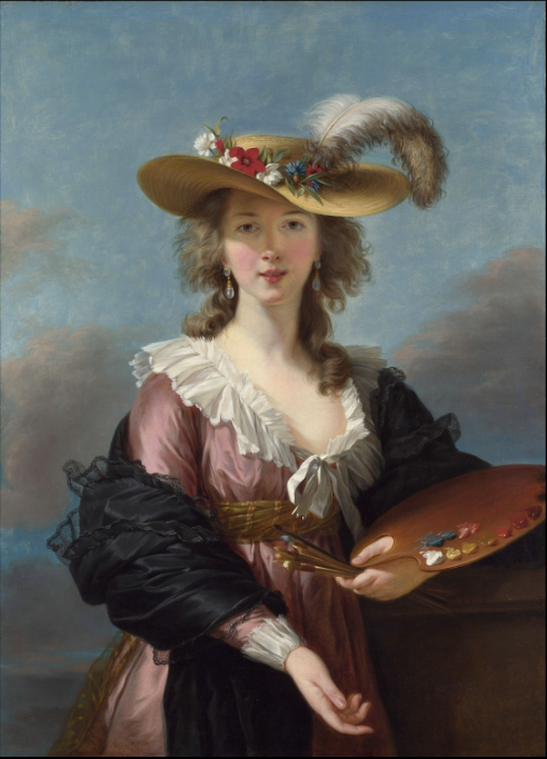 Elisabeth Louise Vigée Le Brun, Marie Antoinette in a Blue Velvet Dress  and a White Skirt