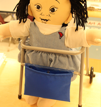 doll who uses a walker