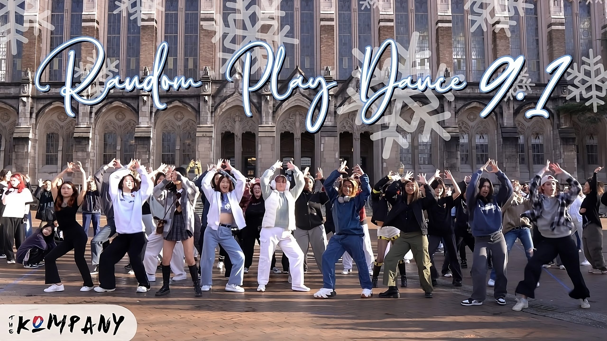 The video highlights a major event hosted by The Kompany on Seattle's Red Square: a random play dance that draws not only club members but also the wider Seattle community, uniting them through a shared passion for KPOP dance.