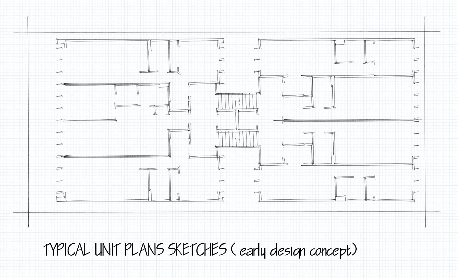 Typical unit layout floor plans.